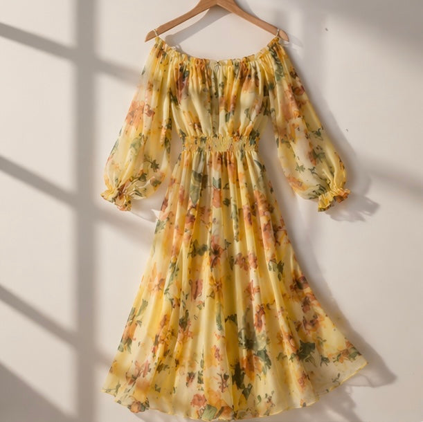 Veloura Floral Maxi Dress – Soft & Elegant Fit