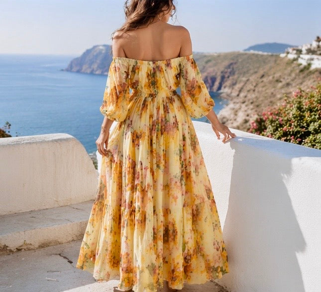 Veloura Floral Maxi Dress – Soft & Elegant Fit