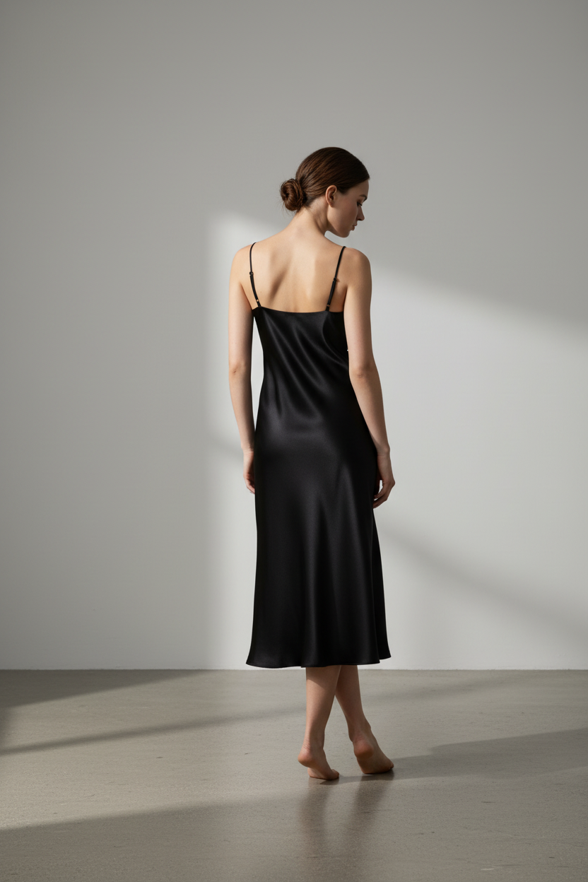 Black Dress Back View