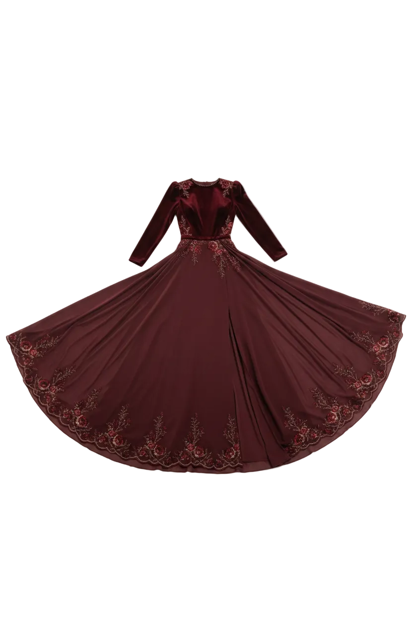 Dress only white background