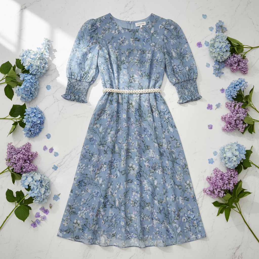 Dusty Blue Dress