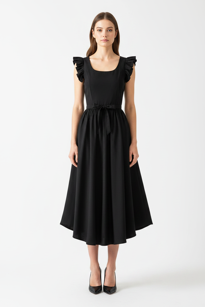 Veloura Black Maxi Dress – Timeless & Chic