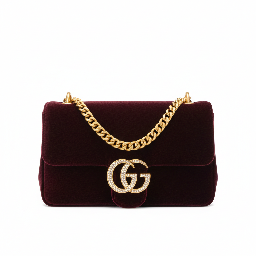Veloura Velvet Crossbody Bag