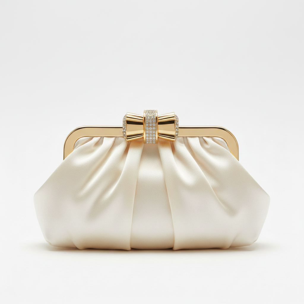 Veloura Satin Clutch – Evening Elegance