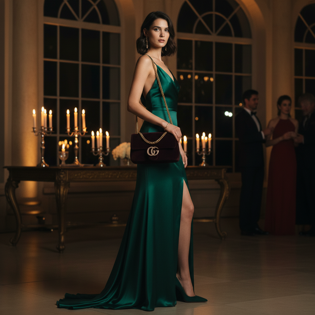 Veloura Velvet Crossbody Bag