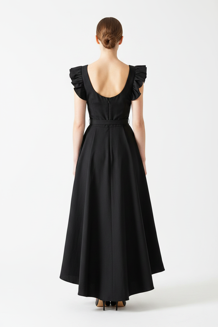 Veloura Black Maxi Dress – Timeless & Chic
