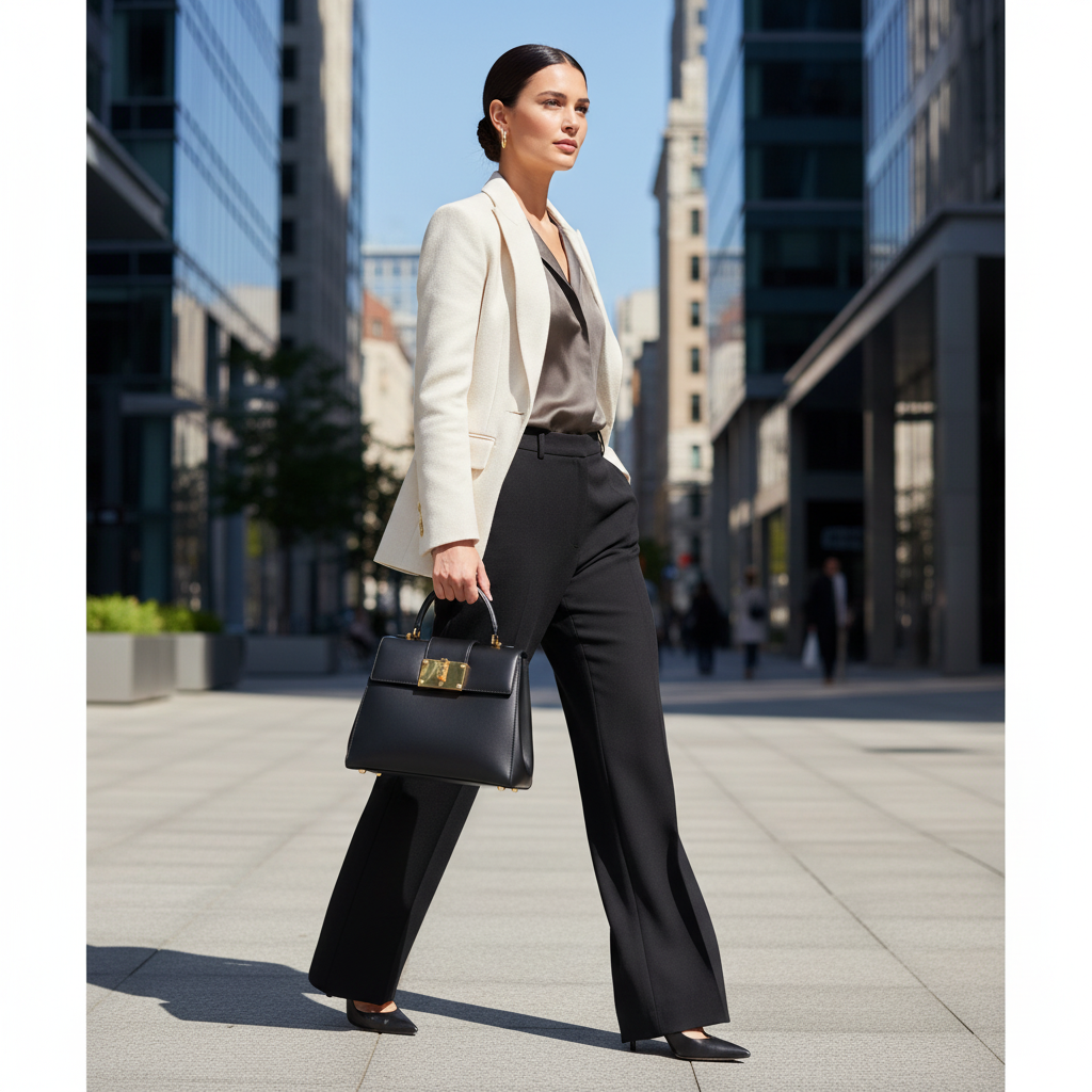 Veloura Structured Top Handle Bag