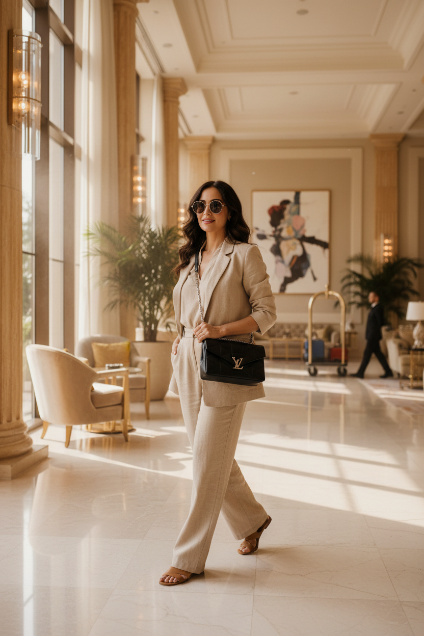 Luxury hotel lobby lifestyle