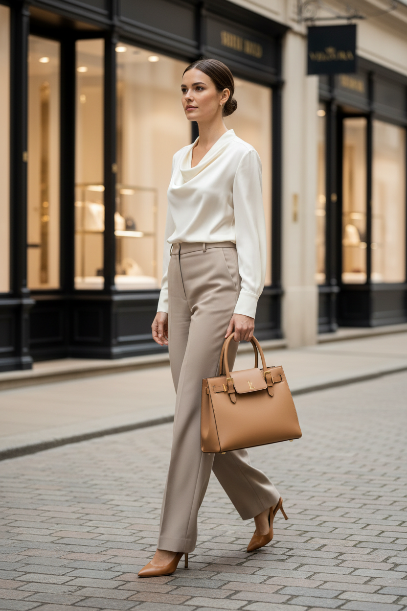 Luxury shopping street