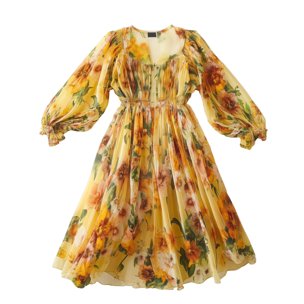 Veloura Floral Maxi Dress – Soft & Elegant Fit